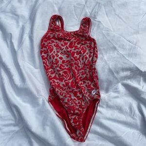 GK Elite Gymnastics leotard, size adult small